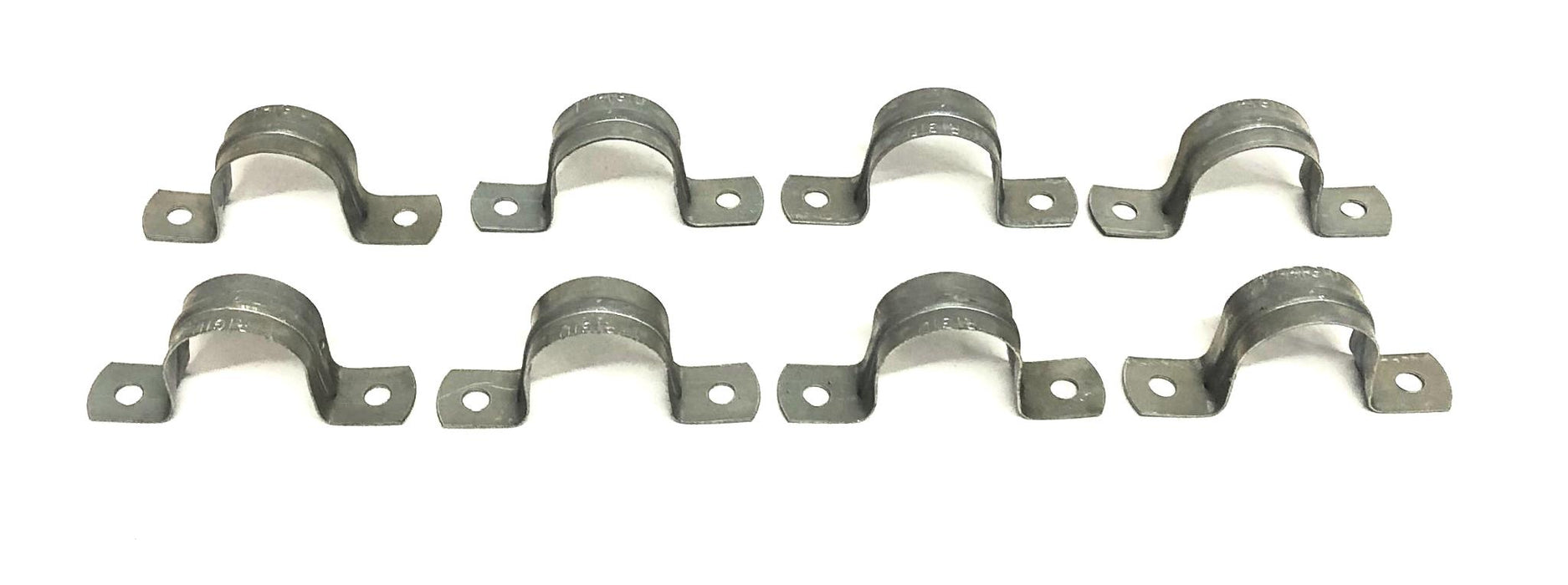 Panther Industries 1IN Galvanized 2 Hole Rigid Strap Clamp 7712 [Lot of 8] NOS