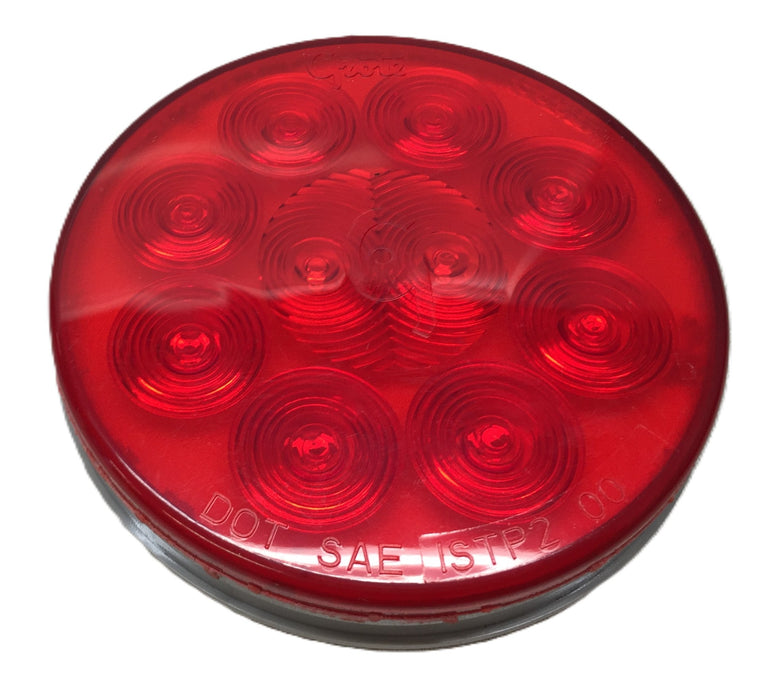 Grote 4" Round 3-Wire Red Stop/Tail/Turn LED Lamp 53532 (0153532) NOS