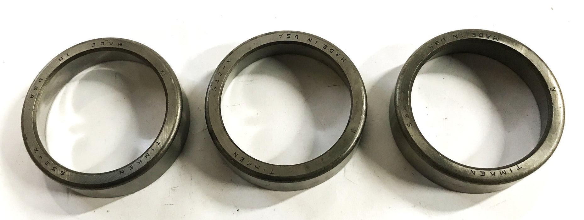 Timken Tapered Roller Bearing Cup 532-X [Lot of 3] NOS