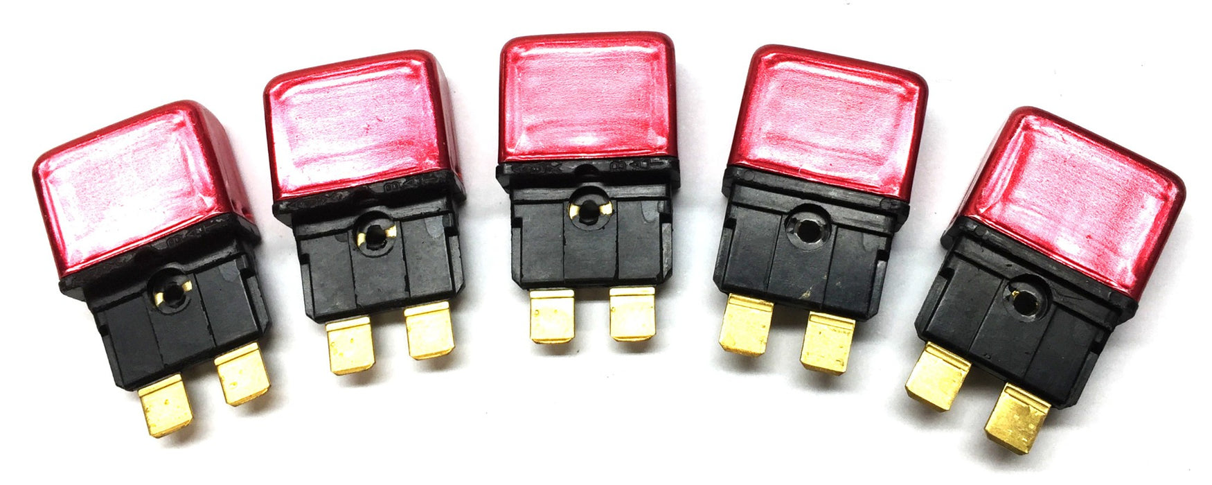 International 12V/10A Red Circuit Breaker Pack 1661380C1 (5pcs) NOS