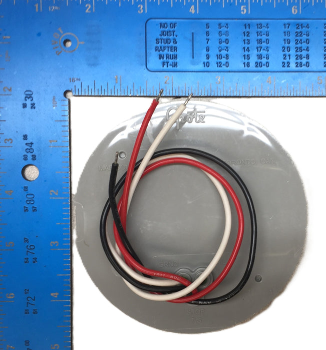 Grote 4" Round 3-Wire Red Stop/Tail/Turn LED Lamp 53532 (0153532) NOS