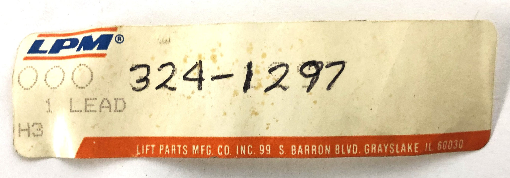 LPM Lead Wire 324-1297 NOS
