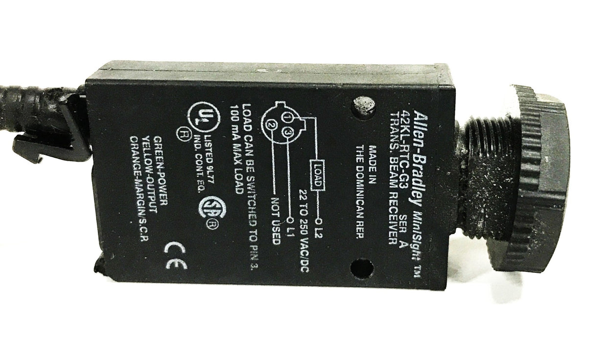 Allen Bradley Mini-sight Trans Beam Receiver 42KL-RTC-G3 NOS