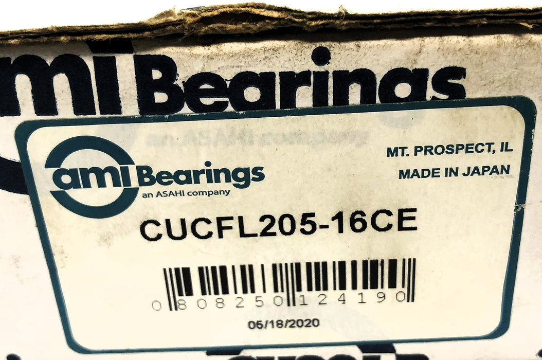 AMI/Asahi 2-Bolt Flanged Bearing Assembly CUCFL205-16CE NOS