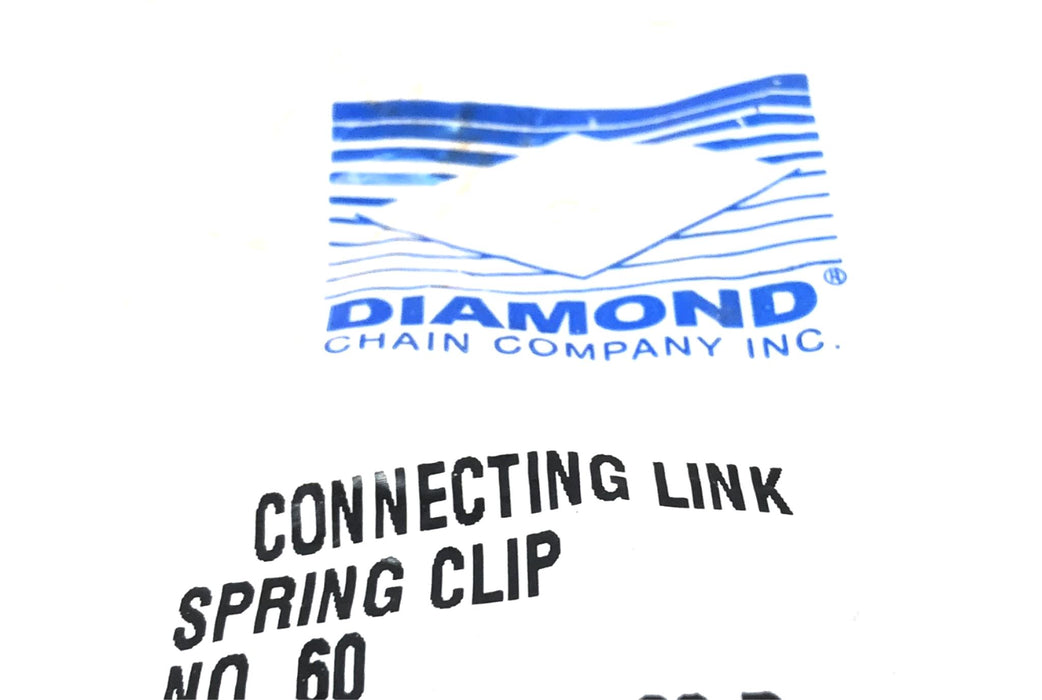 Diamond Chain CO. #60 Connecting Link Spring Clip C-4233CL-08-P [Lot of 4] NOS