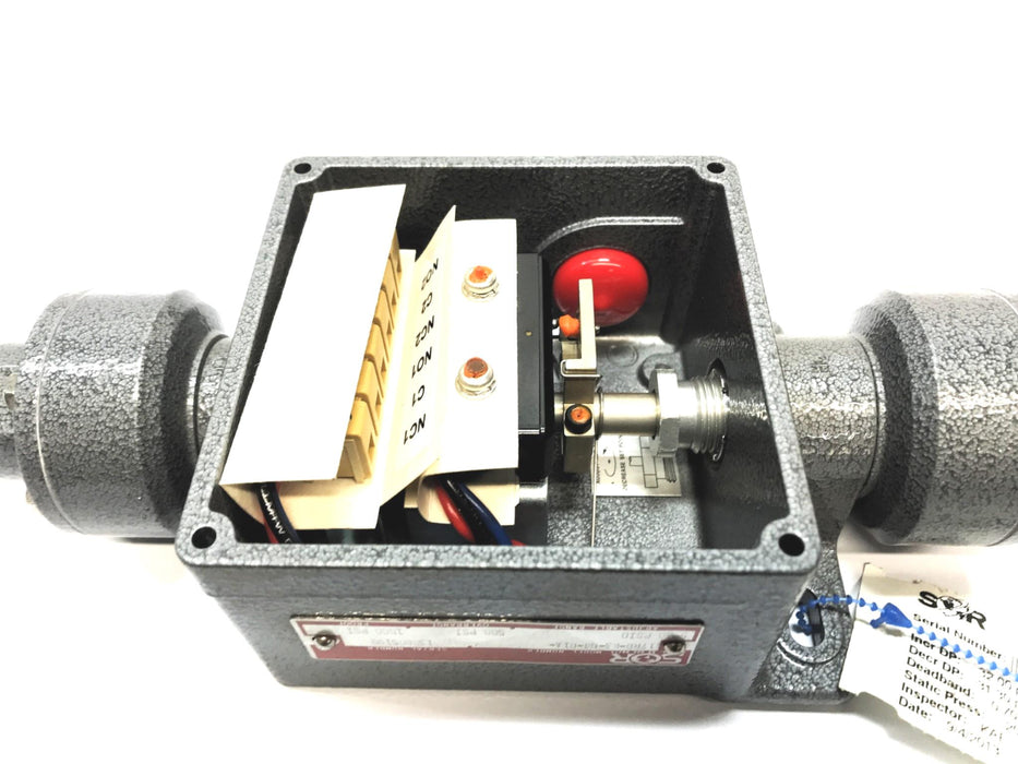 SOR Differential Pressure Switch 17RB-K3-N4-B1A NOS