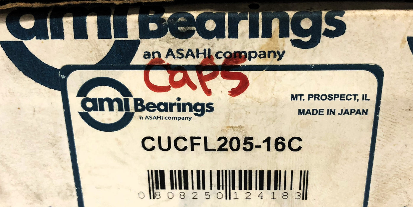 AMI/Asahi 2-Bolt Flanged Bearing Assembly CUCFL205-16C NOS
