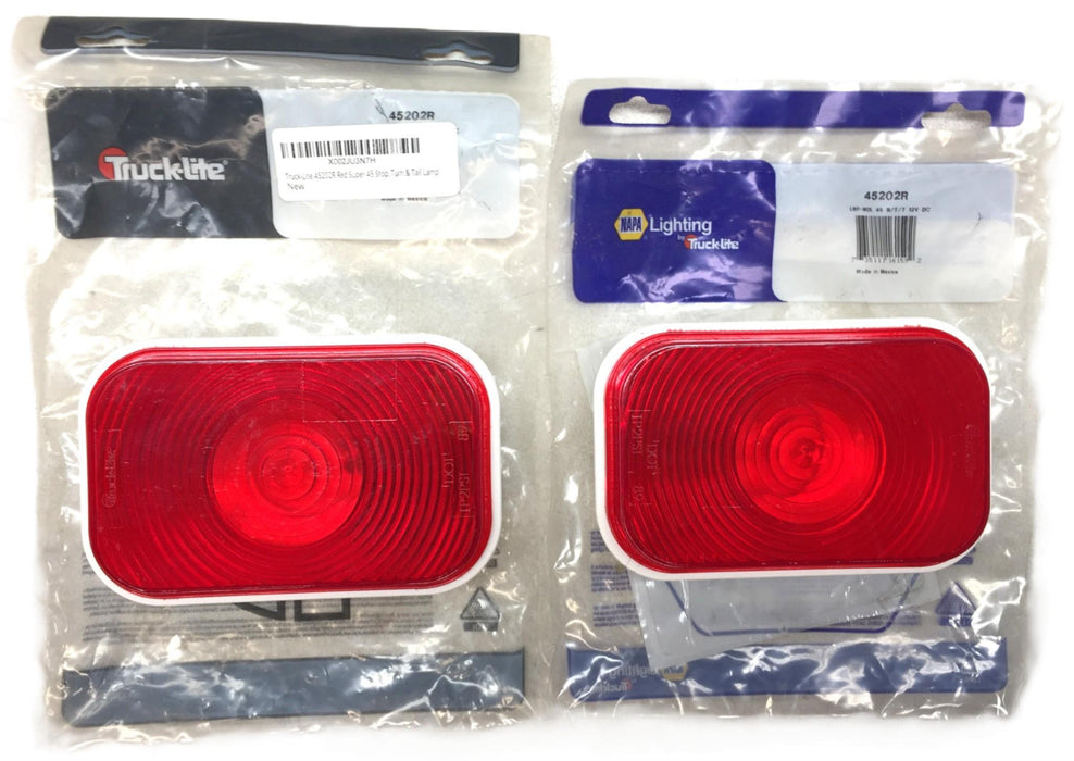 Truck-Lite/Napa Rectangle Stop/Turn/Tail Lamp 45202R [Lot of 2] NOS