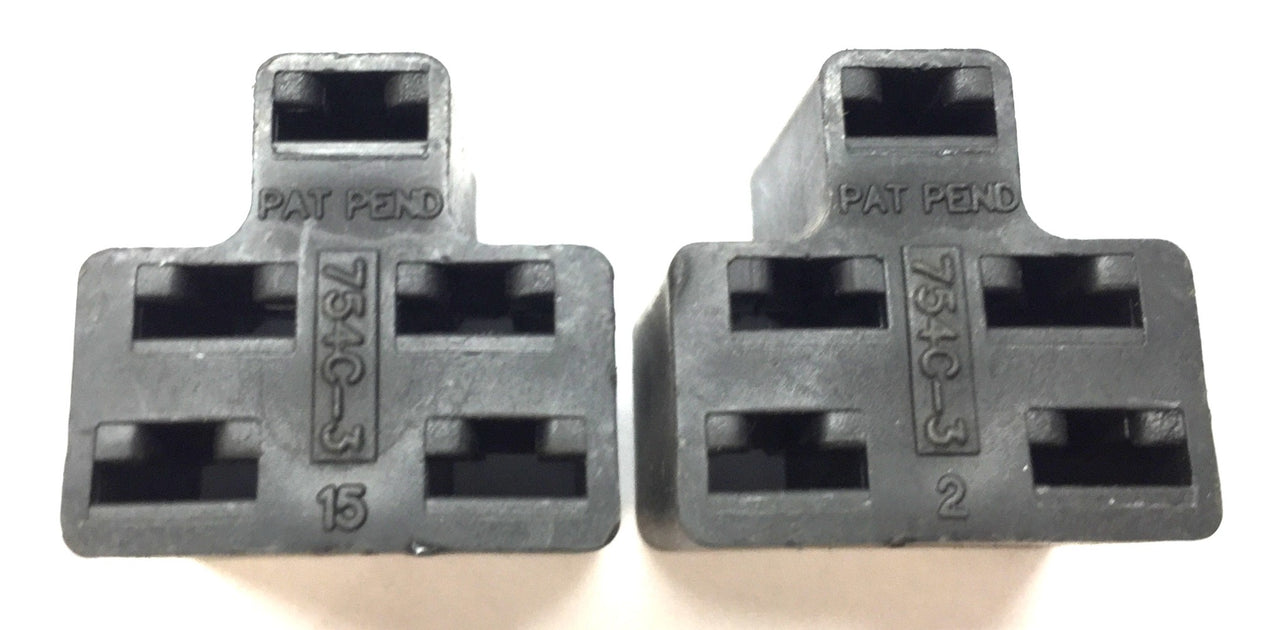 Koch Black Female Connector 754C 3 Lot Of 2 NOS koch-black-female-connector-754c-3-lot-of-2-nos