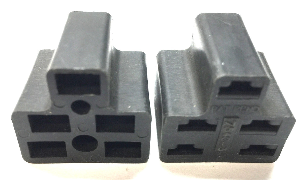 Koch Black Female Connector 754C-3 [Lot of 2] NOS