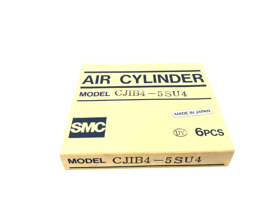 SMC Pack of (6) Single Acting Spring Return Mini Cylinder CJIB4-5SU4 NOS
