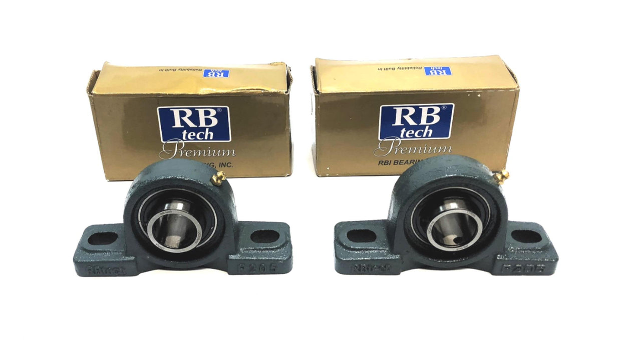 RB Tech Pillow Block Mounted Bearing UCP205-16 NOS [Lot of 2] NOS