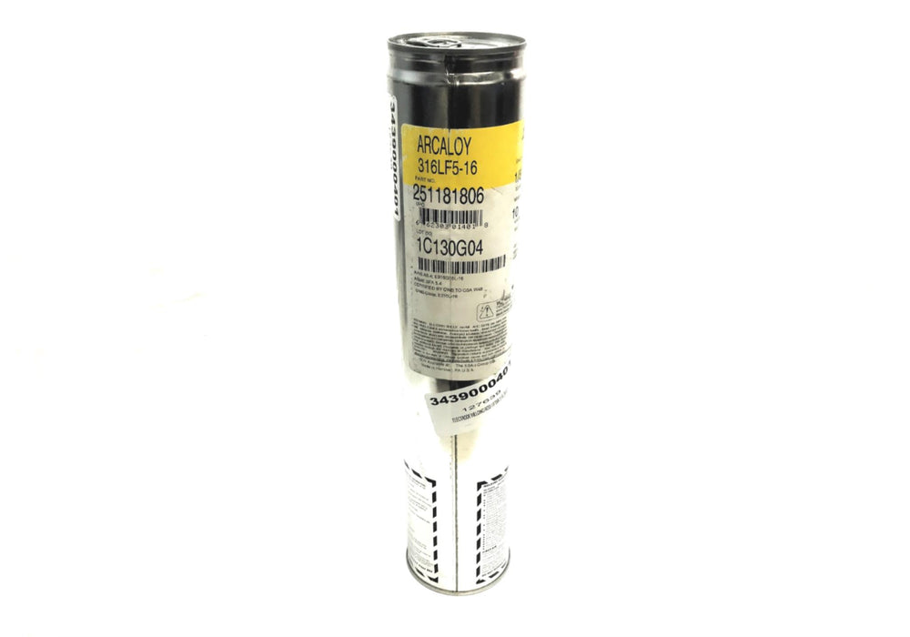 Arcaloy 10 Pound Can of 1/8" x 14" Welding Electrode 251181806 NOS