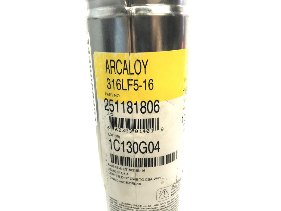 Arcaloy 10 Pound Can of 1/8" x 14" Welding Electrode 251181806 NOS