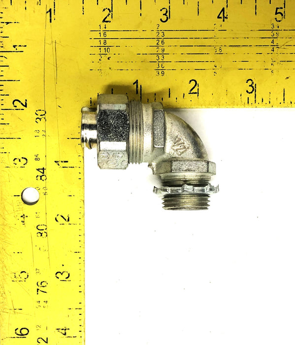 Appleton 1/2IN Malleable Iron 90Deg Liquid-Tight Connector ST-9050 [Lot of 6]NOS