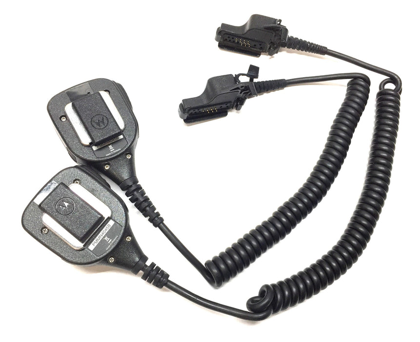 Motorola Noise-Canceling Remote Speaker Microphone PMMN4045B [Lot of 2] USED