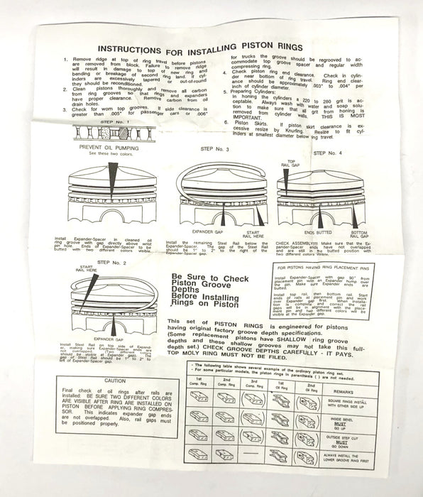 Total Source Piston Ring Set MBMD004704 NOS