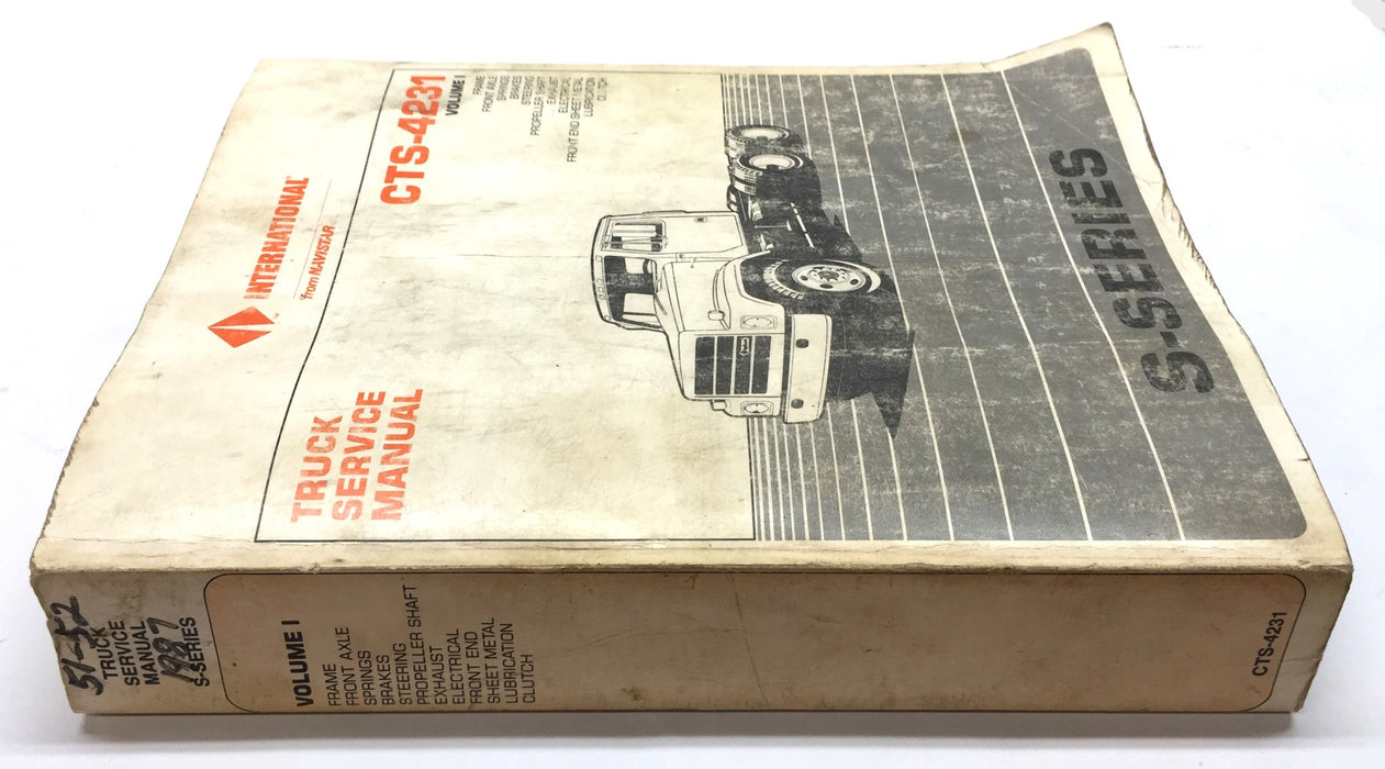International S-Series Truck Service Repair Manual (Volume I) CTS-4231 USED