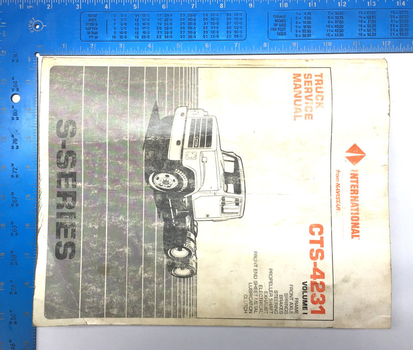 International S-Series Truck Service Repair Manual (Volume I) CTS-4231 USED