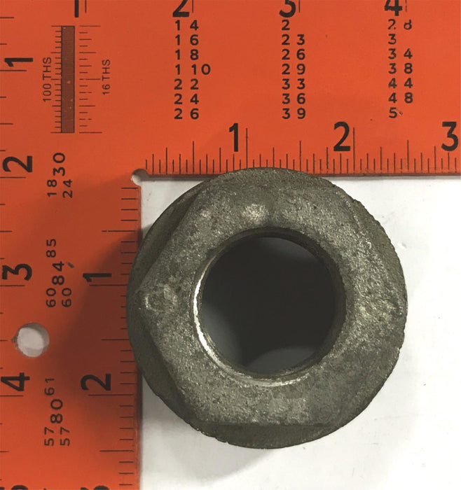 Unbranded 2-1/4 x 1-1/4 inch Threaded Black Iron Bushing [Lot of 3] USED