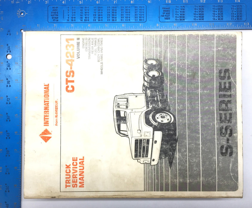 International S-Series Truck Service Repair Manual (Volume II) CTS-4231 USED