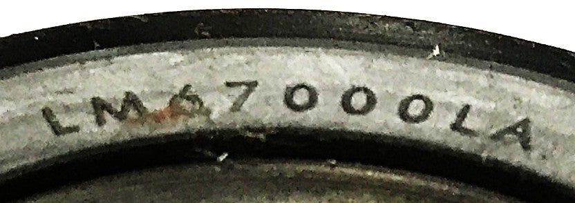 Timken Tapered Roller Bearing Cone LM67000LA [Lot of 2] NOS