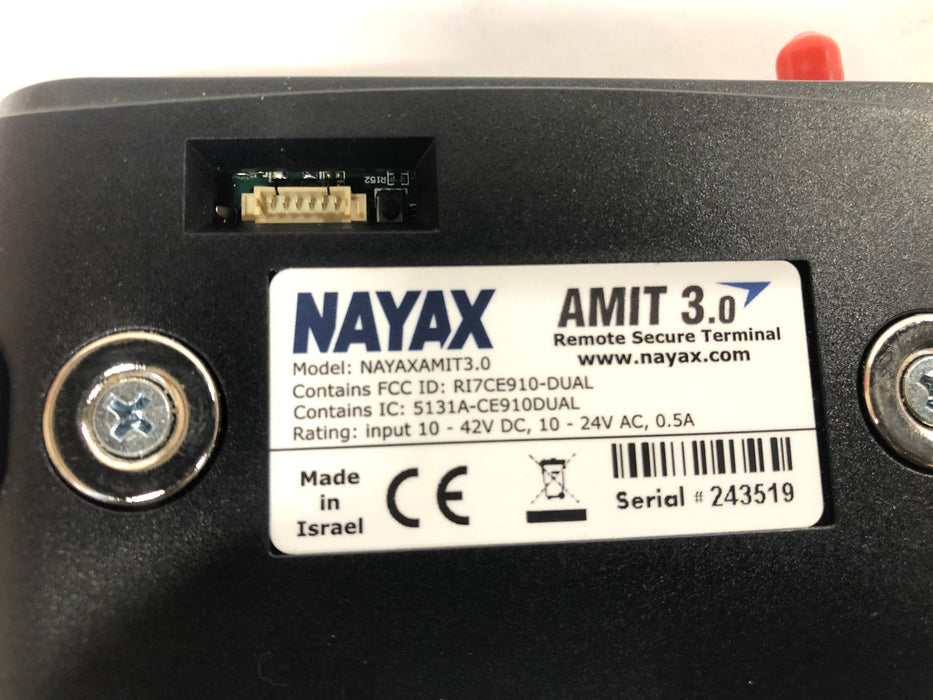NAYAX Remote Secure Terminal Incomplete Kit AMIT3.0 NOT WORKING for PARTS ONLY