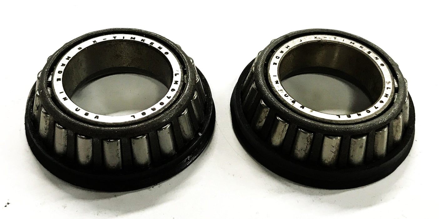 Timken Tapered Roller Bearing Cone LM67000L [Lot of 2] NOS