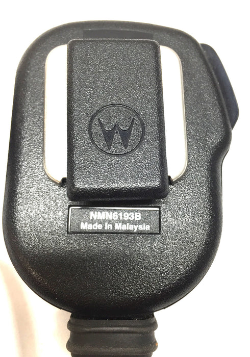 Motorola Noise-Cancelling Remote Speaker Mic w/Clip NMN6193B [Lot of 2] USED