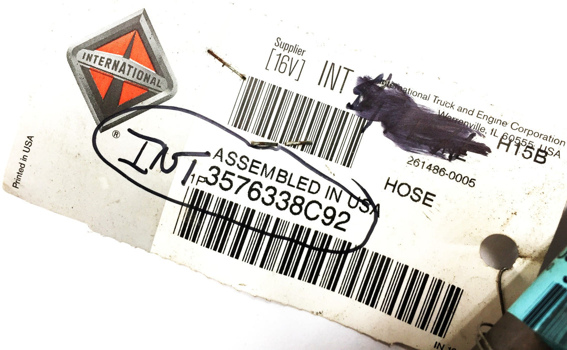 International Flexible A/C Compressor to Condenser Hose 3576338C92 NOS