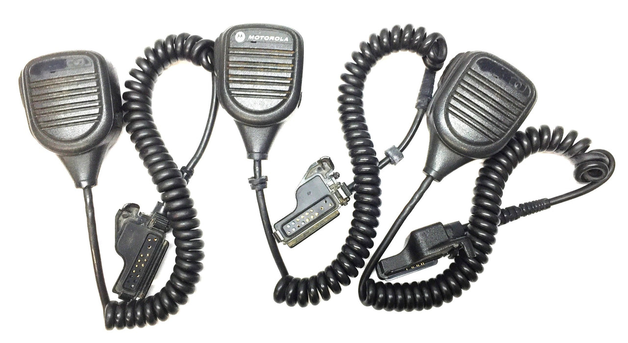 Motorola Remote Speaker Microphone with Clip PMMN4045A [Lot of 3] USED
