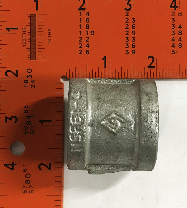 Unbranded 1 inch Female Threaded Iron Pipe Coupling [Lot of 4] NOS