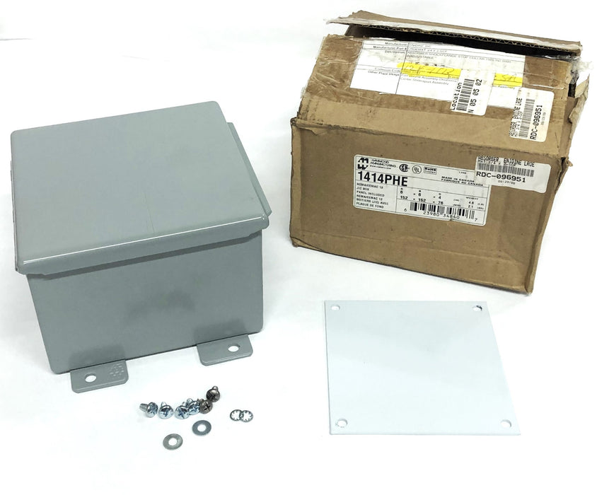 Hamond Manufacturing Type 13, 12 Electrical Enclosure Junction Box 1414PHE NOS