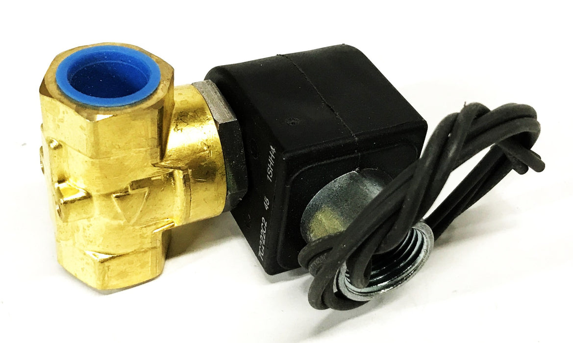 Parker 1/2 inch 2-Way 24VDC NPT Solenoid Valve 7321KBN4SN00N0C222C2 NOS