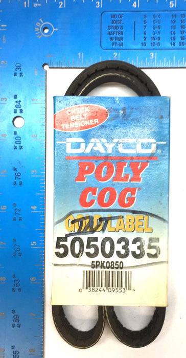 Dayco Poly Cog Gold Label Drive Belt 5050335 NOS