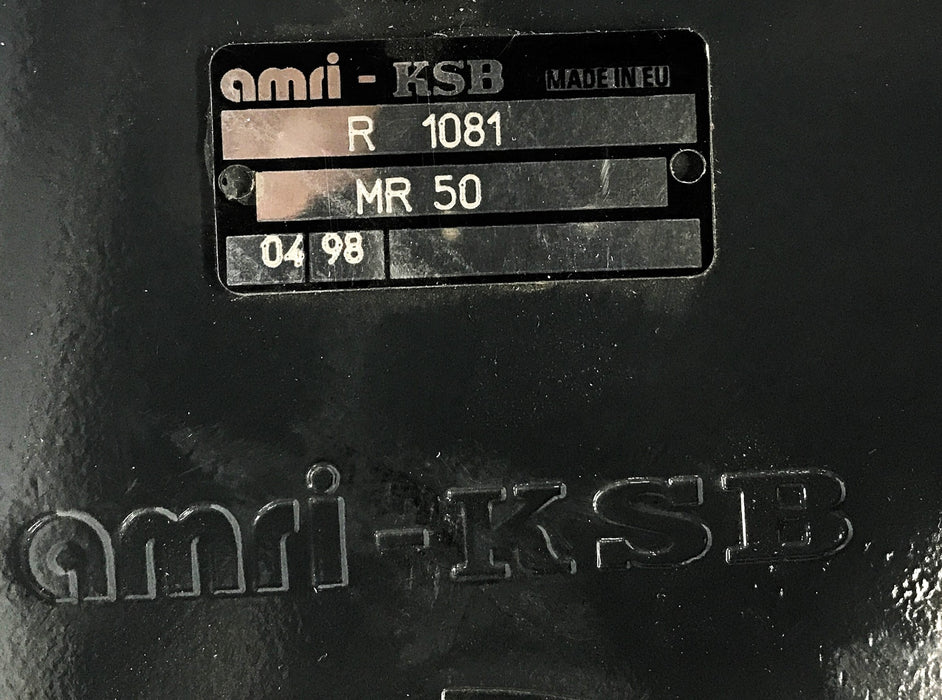 AMRI-KSB Manual Actuator Gearbox W/ Handwheel R1081 MR50 0498 NOS