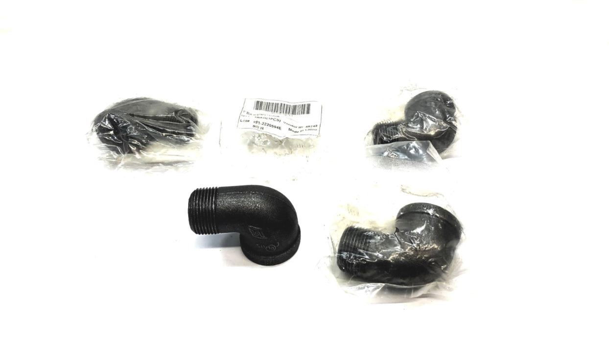 Unbranded  1" Black 90 Degree Street Elbow 36989234 [Lot of 4] NOS