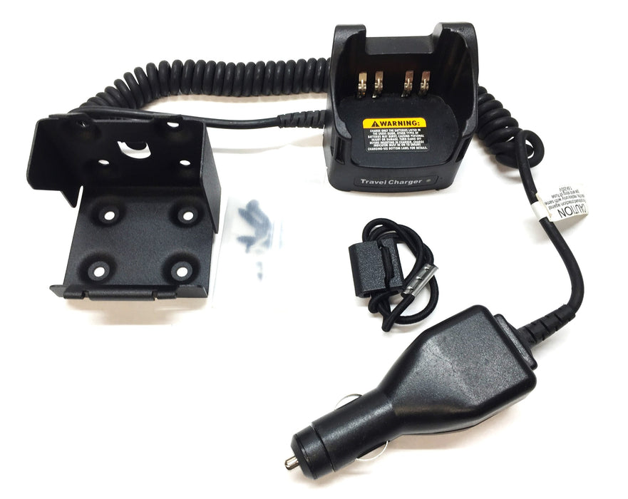 Unbranded Car Travel Charger for Motorola Radio with Bracket 020986 USED