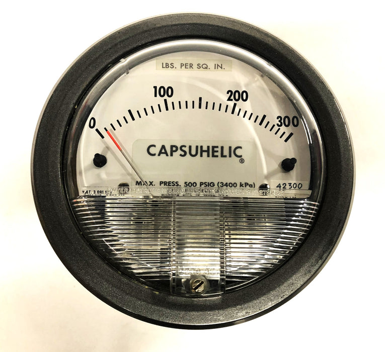Dwyer Capsuhelic 0-300 Pressure Gage 42300S NOS