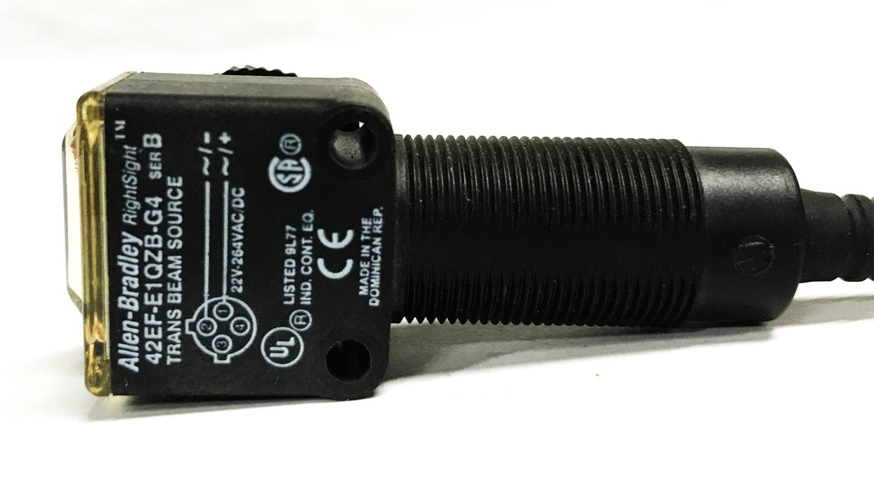 Allen Bradley Right Sight Trans Beam Source Sensor 42EF-E1QZB-G4 NOS