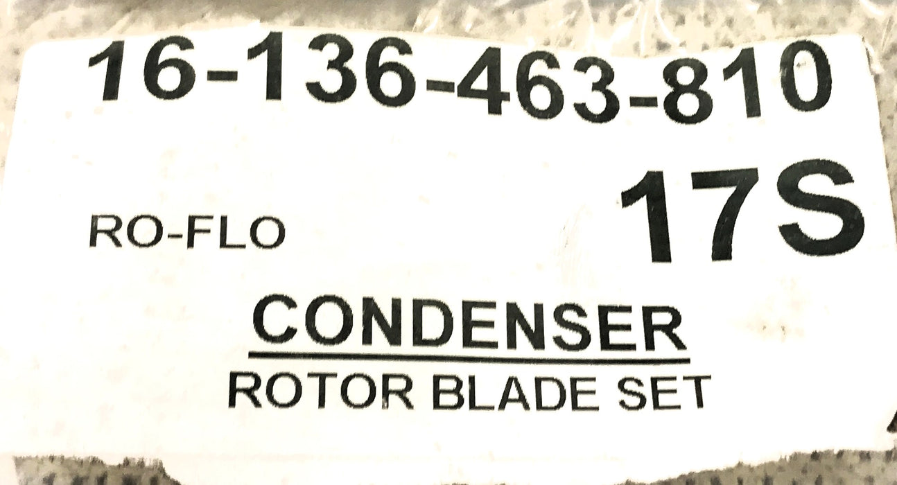 Ro-Flo Set of (8) 38" x 3-1/2" Condenser Rotor Blade 16-136-463-810 NOS