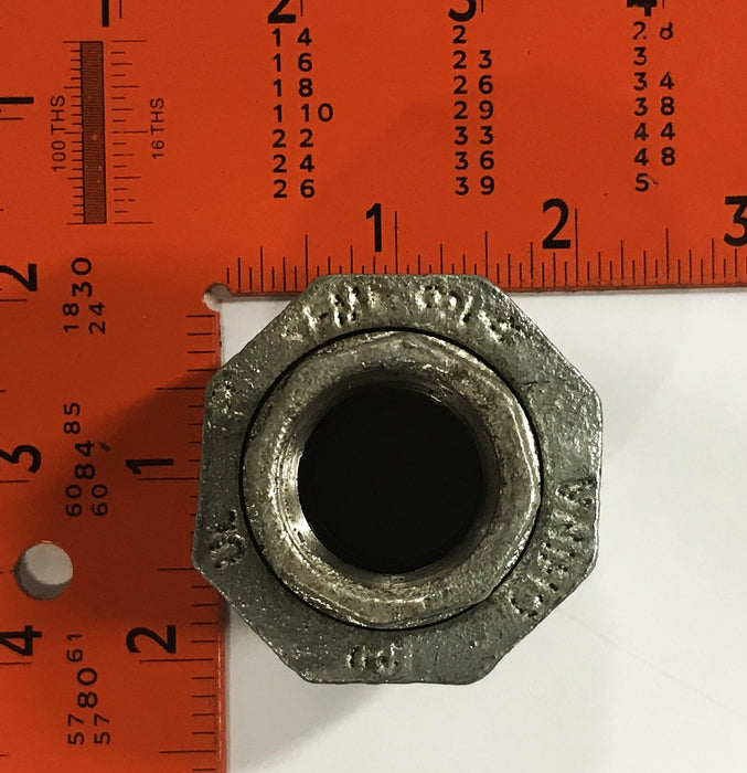 Unbranded 1 inch Malleable Iron Pipe Union [Lot of 3] NOS