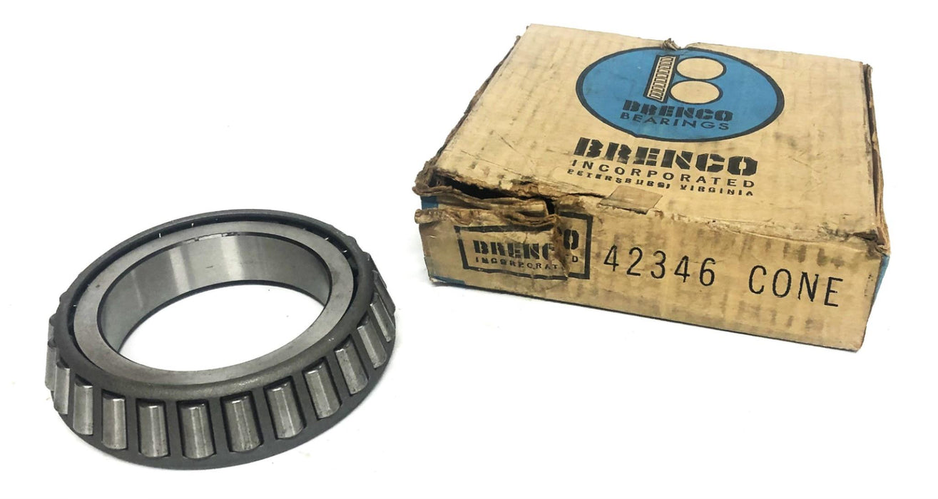 Brenco Tapered Roller Bearing Cone 42346FL NOS