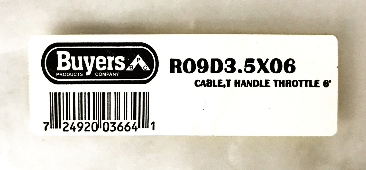 Buyers Products 6-foot Throttle Control Cable with Handle RO9D3.5X06 NOS