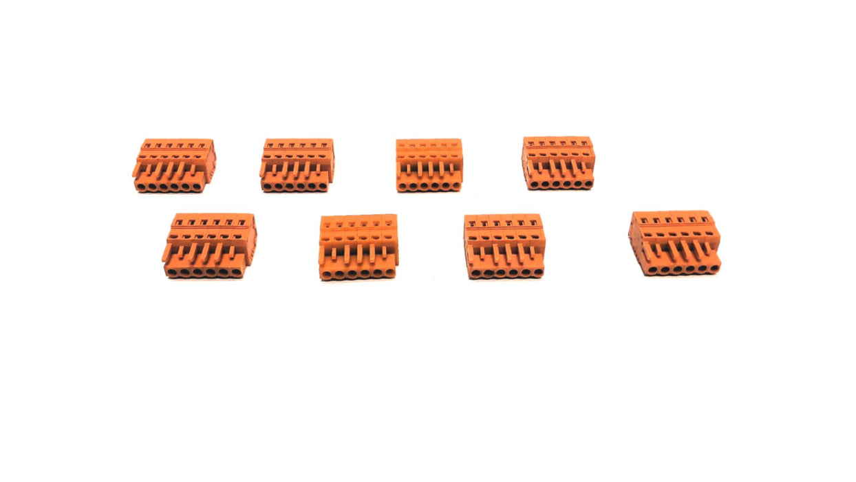 WAGO 6 Position 250V 2.5²mm Terminal Block Plug [Lot of 8] USED
