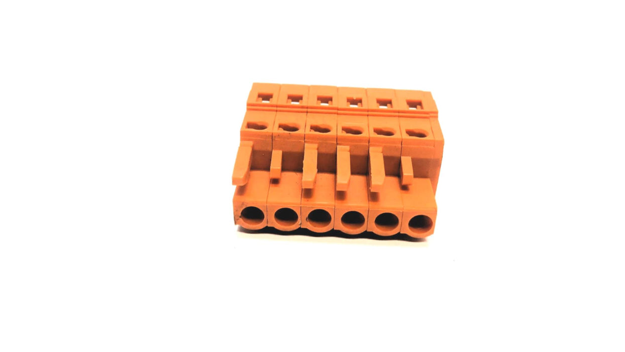 WAGO 6 Position 250V 2.5²mm Terminal Block Plug [Lot of 8] USED