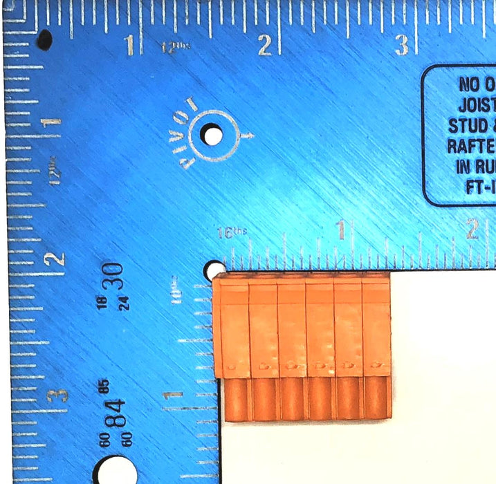 WAGO 6 Position 250V 2.5²mm Terminal Block Plug [Lot of 8] USED