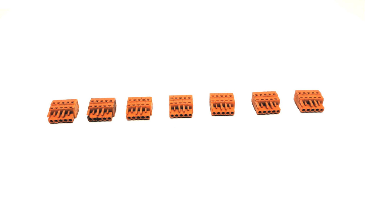 WAGO 5 Position 250V 2.5²mm Terminal Block Plug [Lot of 7] USED