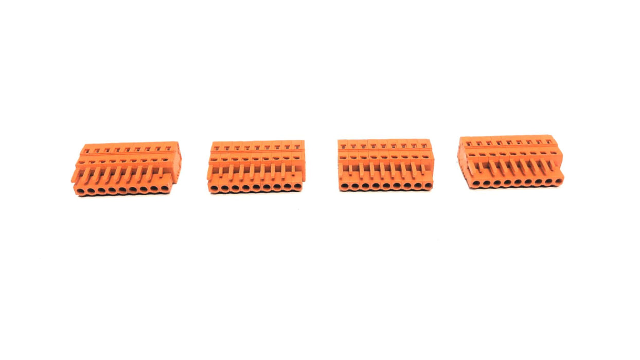 WAGO 9 Position 250V 2.5²mm Terminal Block Plug [Lot of 4] USED
