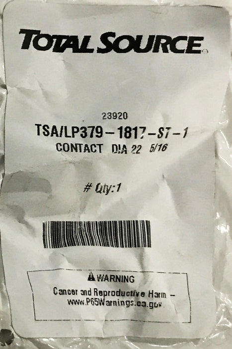Total Source 7/8 inch Contact Kit Set LP379-1817-ST-1 [Lot of 2] NOS